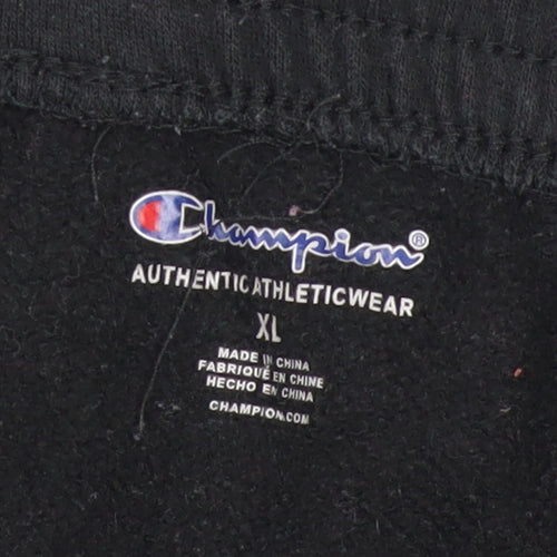 Champion Men's Black XL Fleece Jogger Sweatpants Regular Fit