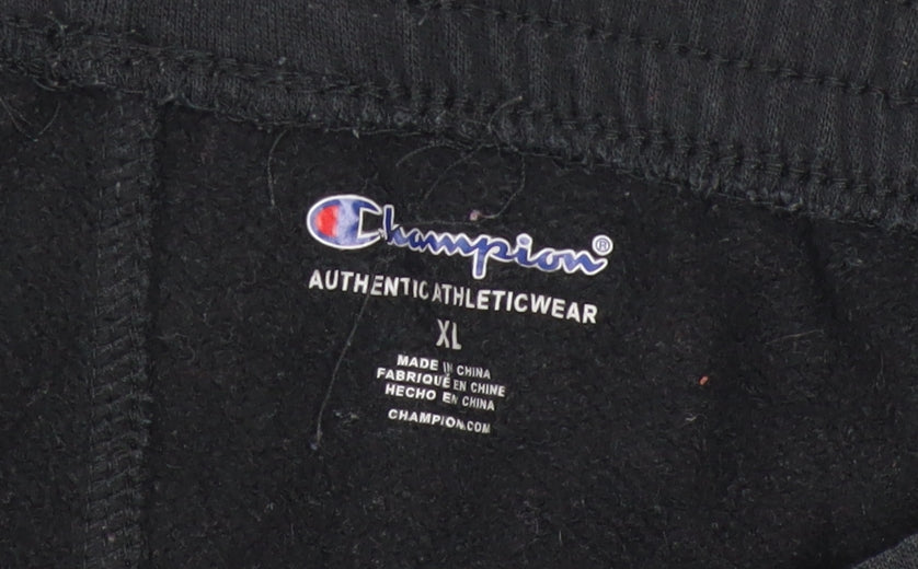 Champion Men's Black XL Fleece Jogger Sweatpants Regular Fit