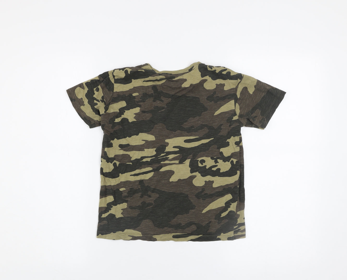 Next Boys Green Camouflage Graphic Print T-Shirt 6-7 Years