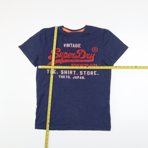 Superdry Men's Blue Vintage Graphic T-Shirt Size L