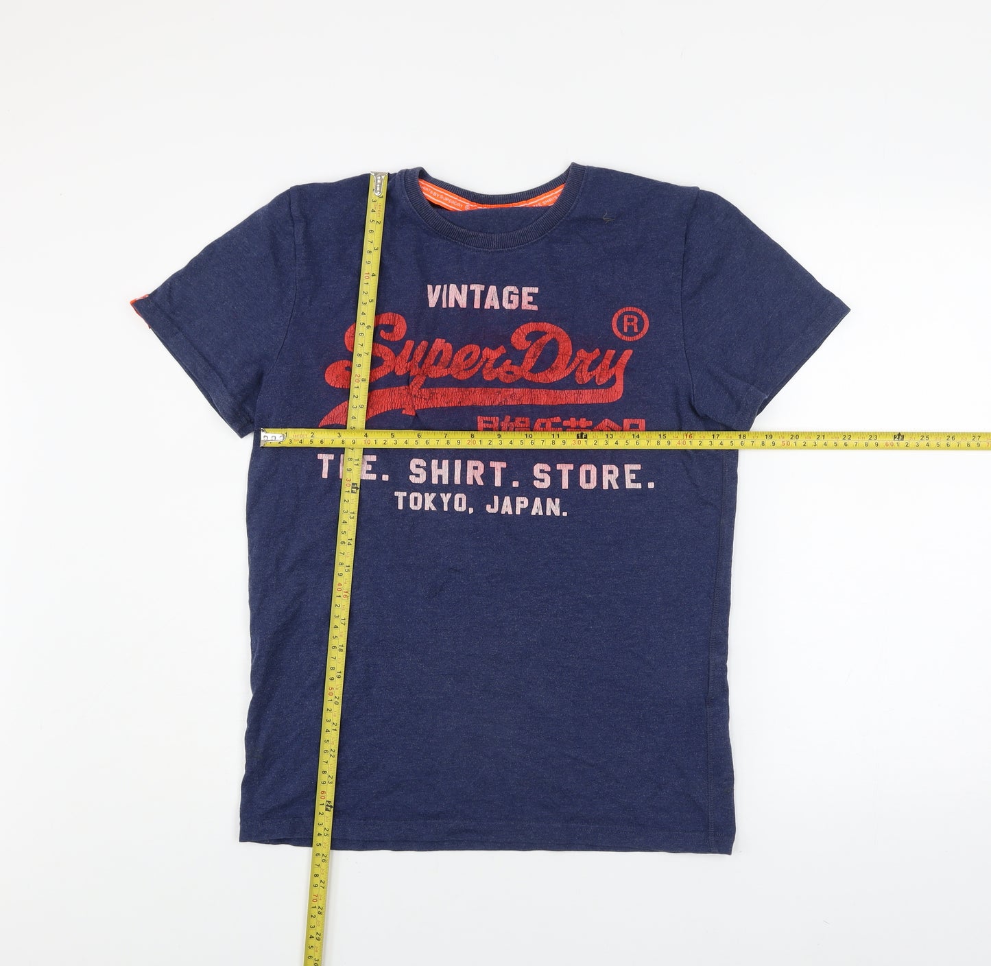 Superdry Men's Blue Vintage Graphic T-Shirt Size L