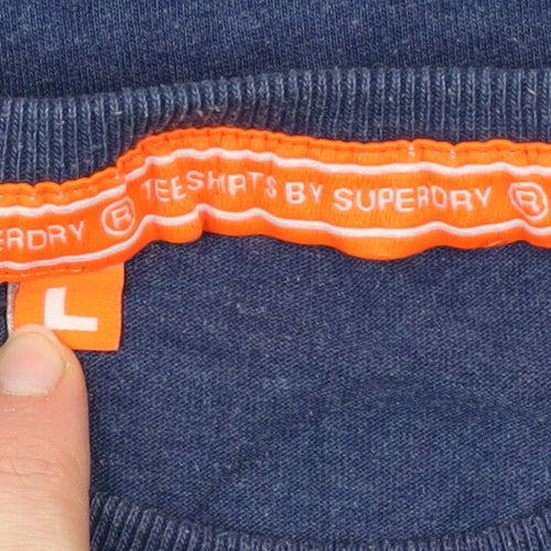 Superdry Men's Blue Vintage Graphic T-Shirt Size L