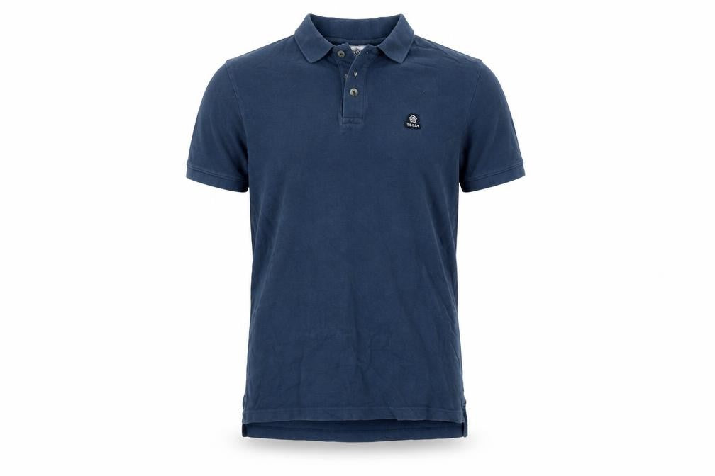 TOG24 Men's Blue Cotton Polo Shirt Size M Classic Fit
