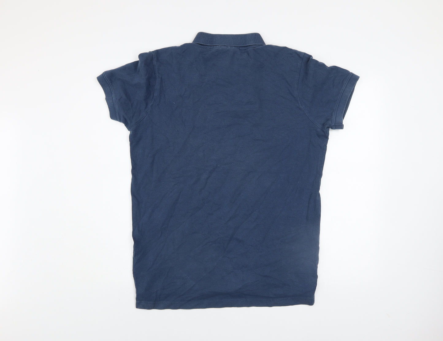 TOG24 Men's Blue Cotton Polo Shirt Size M Classic Fit