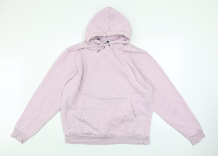 Next Women Pink Pullover Hoodie Size L Cotton Blend Casual