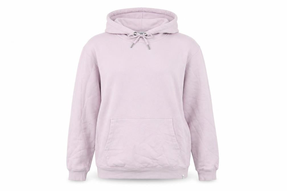 Front view of Next Women Pink Pullover Hoodie, size L, Cotton Blend Casual