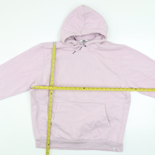 Next Women Pink Pullover Hoodie Size L Cotton Blend Casual