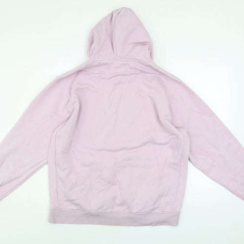 Next Women Pink Pullover Hoodie Size L Cotton Blend Casual