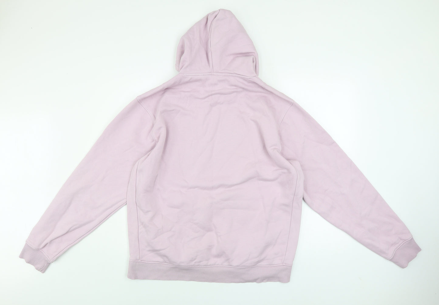 Next Women Pink Pullover Hoodie Size L Cotton Blend Casual
