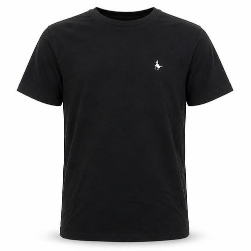 Jack Wills Boys Black Logo Crew Neck Short Sleeve Cotton T-Shirt 14-15 Years
