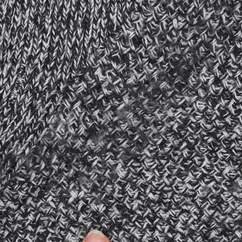 Next Men’s Grey Chunky Knit High Neck Button Jumper XL