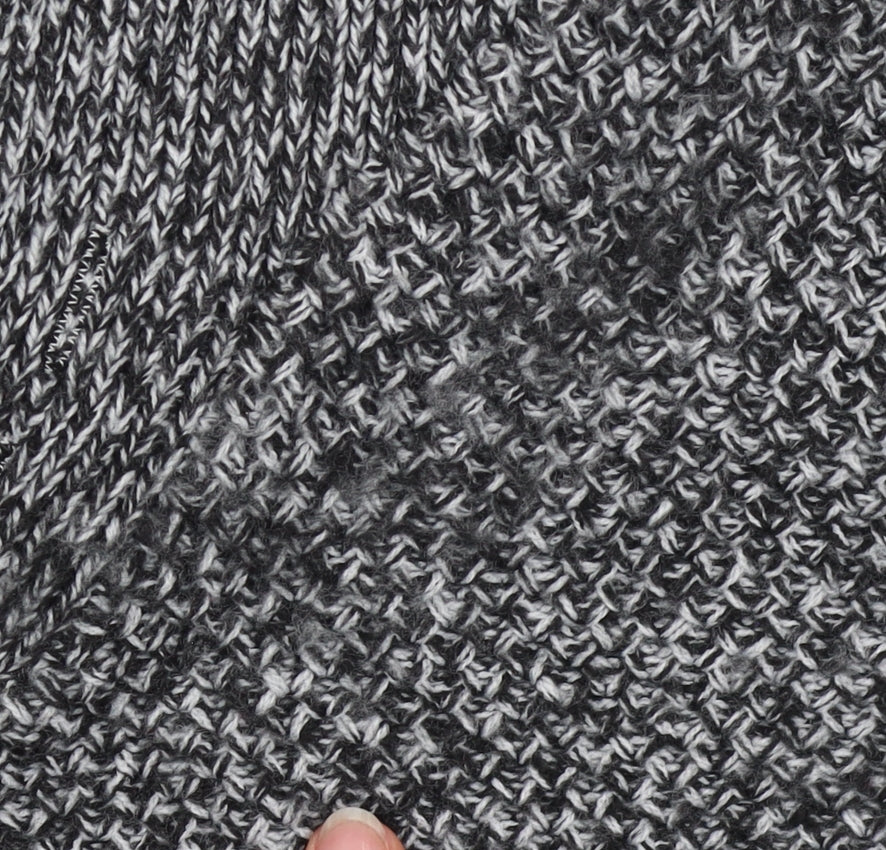 Next Men’s Grey Chunky Knit High Neck Button Jumper XL