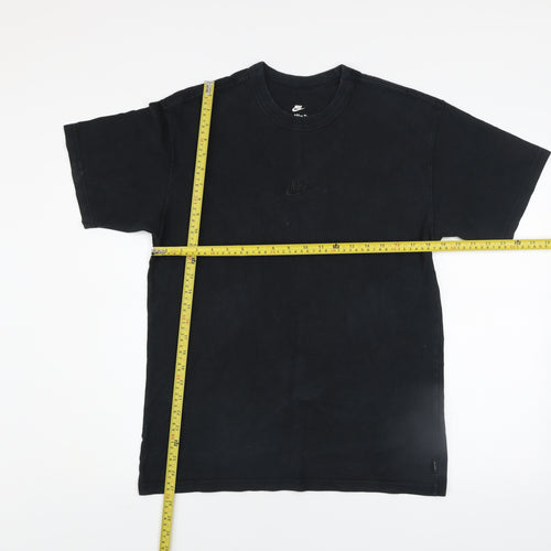 Nike Men's Black Cotton Relaxed Fit Short Sleeve Crew Neck T-Shirt Size S