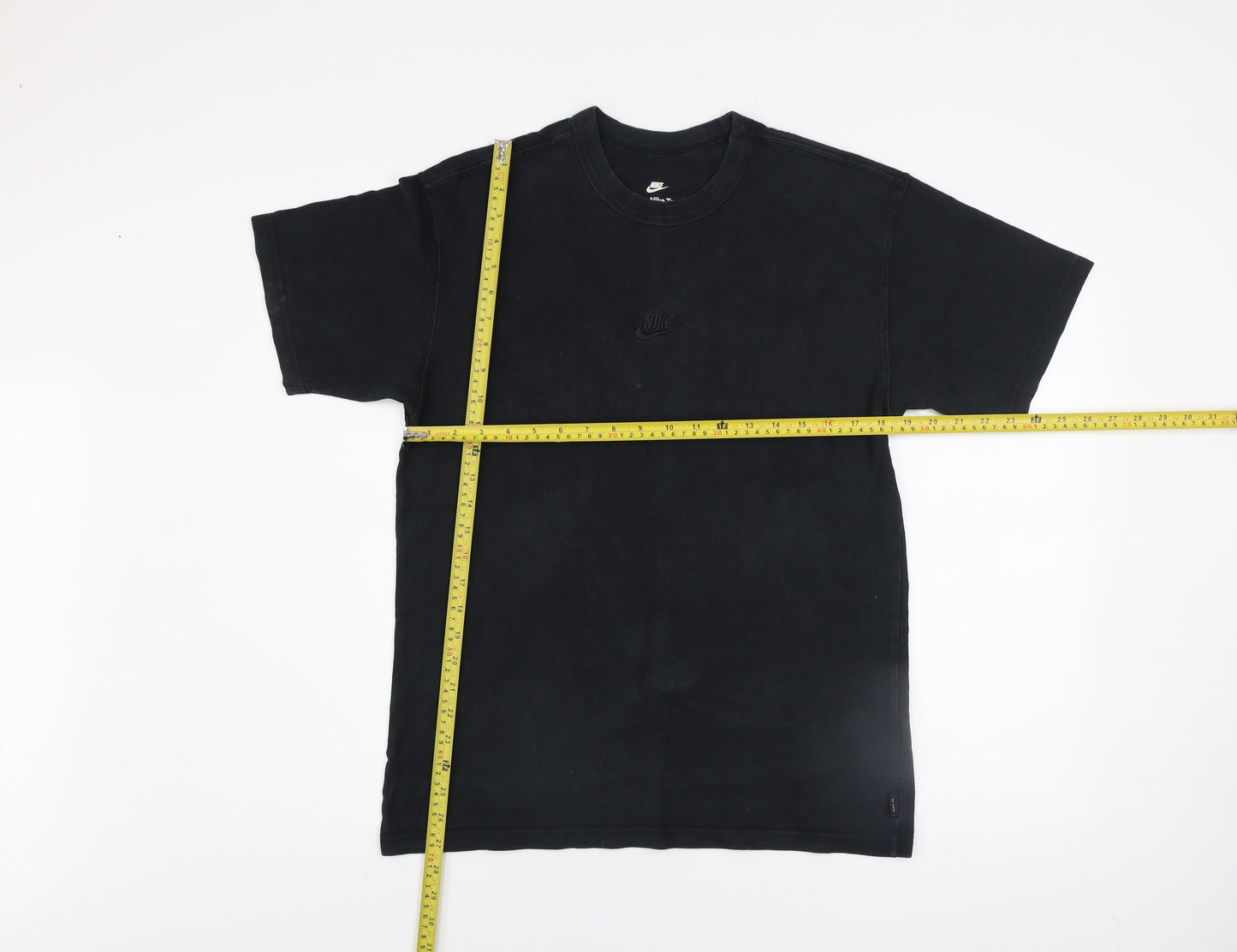 Nike Men's Black Cotton Relaxed Fit Short Sleeve Crew Neck T-Shirt Size S