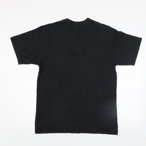 Nike Men's Black Cotton Relaxed Fit Short Sleeve Crew Neck T-Shirt Size S