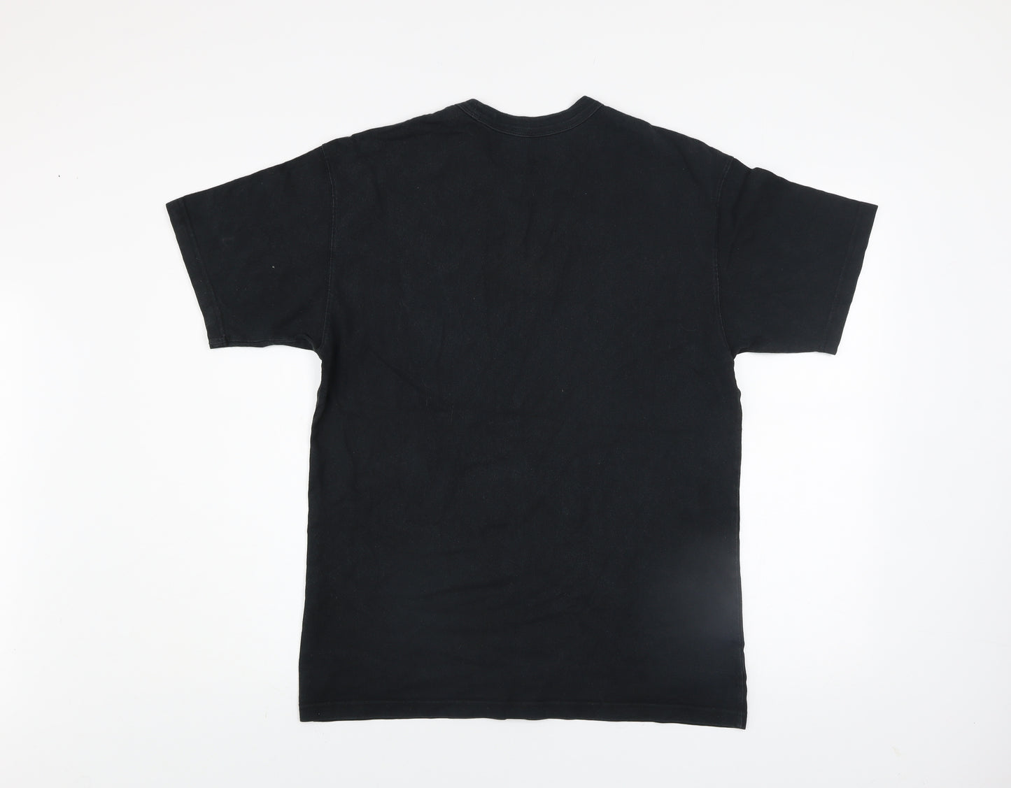Nike Men's Black Cotton Relaxed Fit Short Sleeve Crew Neck T-Shirt Size S