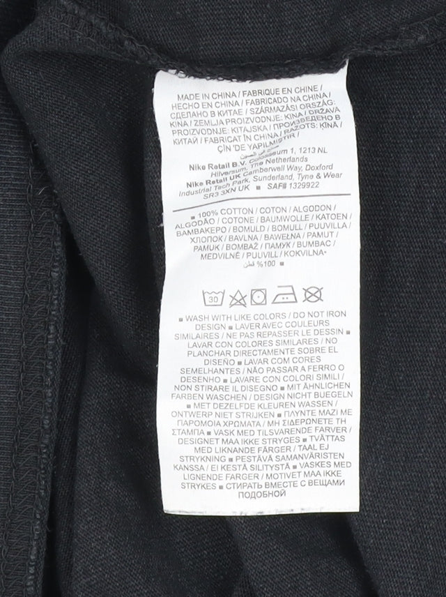 Nike Men's Black Cotton Relaxed Fit Short Sleeve Crew Neck T-Shirt Size S