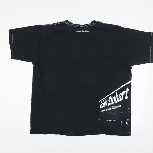 Eddie Stobart Men's Black XL Cotton Graphic Transportation T-Shirt
