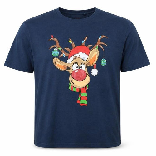Next Men’s Blue Christmas Reindeer Graphic T-Shirt XL