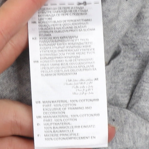 Adidas Men's Grey XL Crew Neck Cotton Short Sleeve T-Shirt