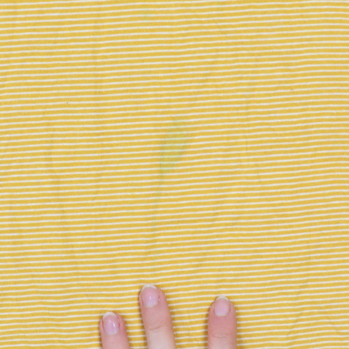 Pierre Cardin Men’s Yellow Striped Cotton Polo Shirt L