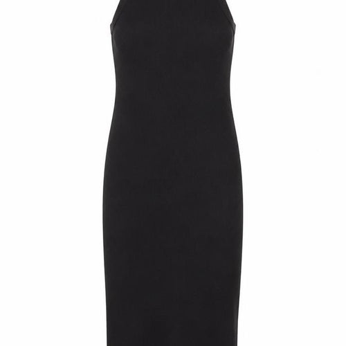 Pull&Bear Women’s Black S Bodycon Midi Halter Dress