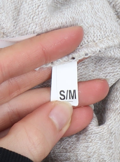 Pure & Natural Women Beige Floral Embroidered Cardigan S