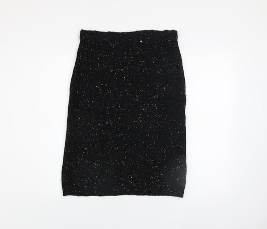 Next Women’s Black Wool Knit Pencil Skirt Size L