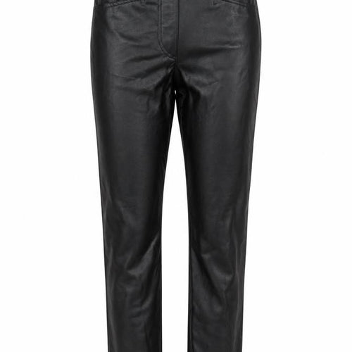 H&M Women’s Black Faux Leather High Waist Skinny Leggings Size 6
