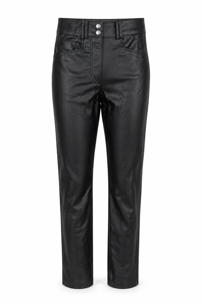 H&M Women’s Black Faux Leather High Waist Skinny Leggings Size 6