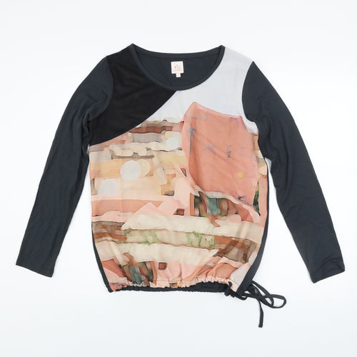 Miss by Captain Tortue Women’s Multicoloured Long Sleeve Art Print Top Size S