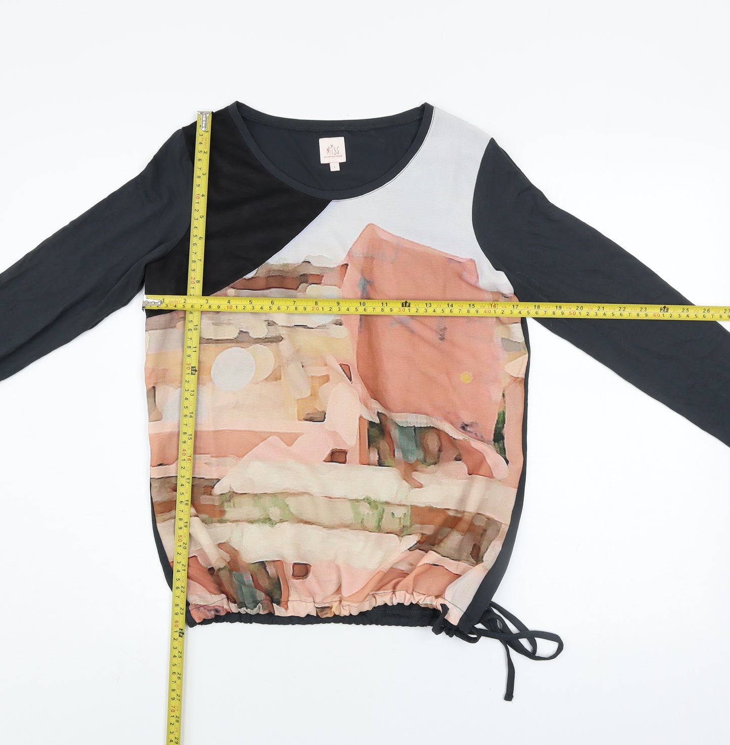 Miss by Captain Tortue Women’s Multicoloured Long Sleeve Art Print Top Size S