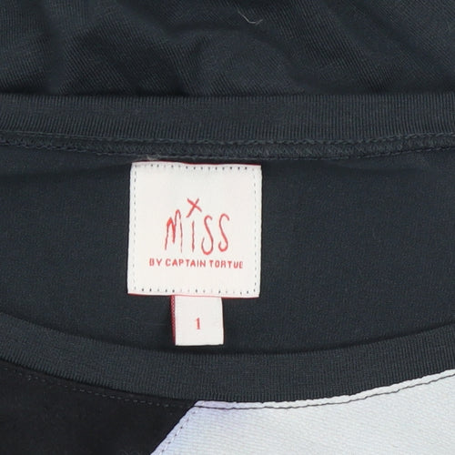 Miss by Captain Tortue Women’s Multicoloured Long Sleeve Art Print Top Size S