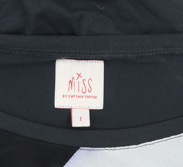 Miss by Captain Tortue Women’s Multicoloured Long Sleeve Art Print Top Size S