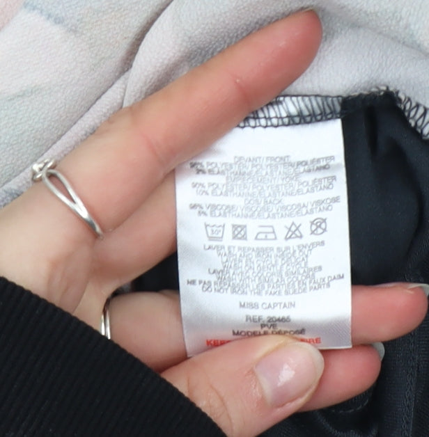 Miss by Captain Tortue Women’s Multicoloured Long Sleeve Art Print Top Size S