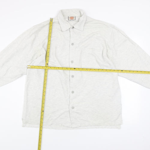 Department Clothing Men's Grey XL Cotton Long Sleeve Button-Up Shirt