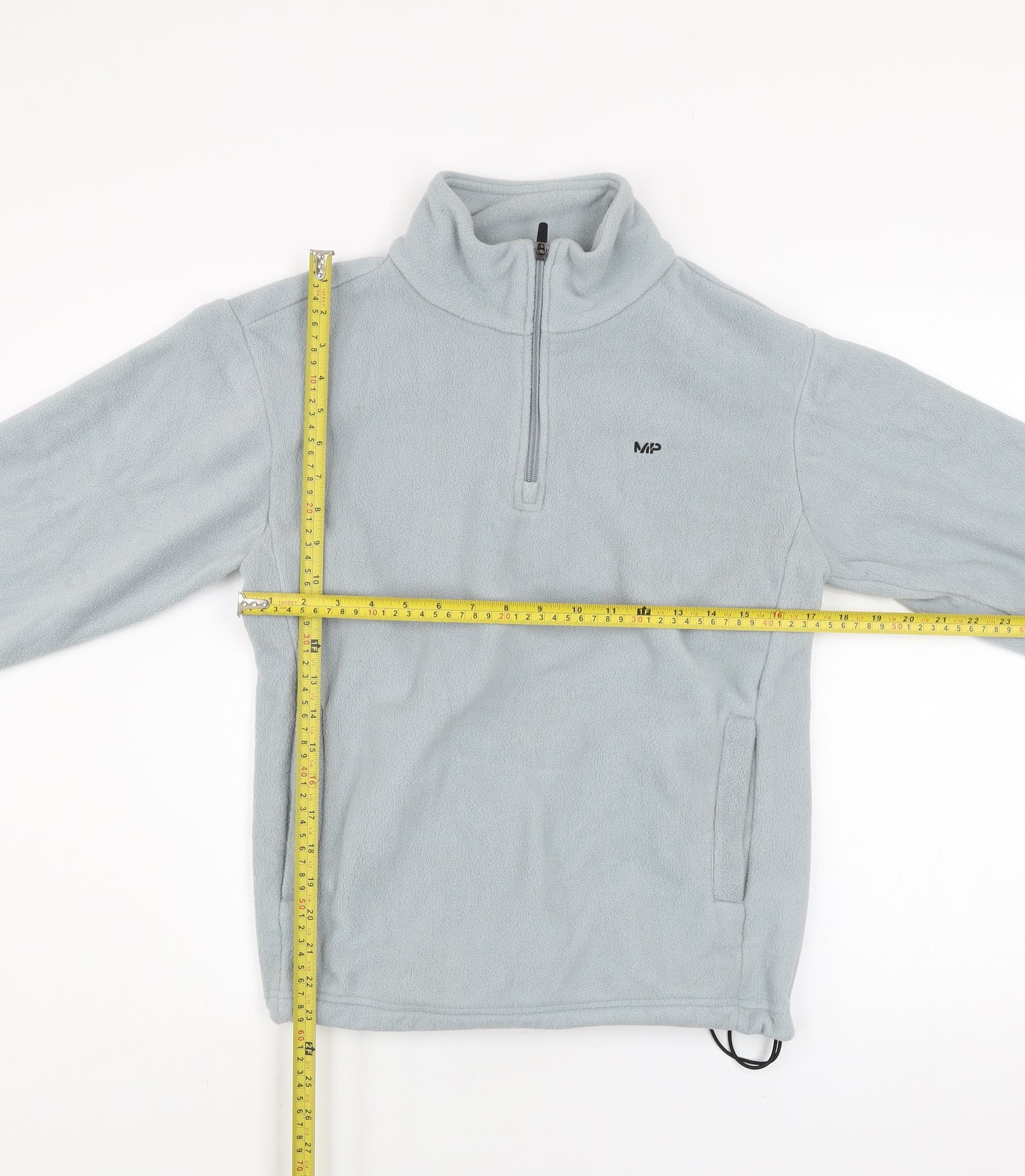 MP Men’s Grey Fleece 1/4 Zip Pullover Sweatshirt Size S