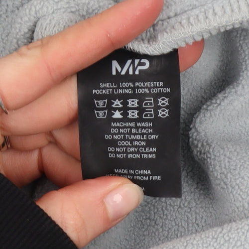 MP Men’s Grey Fleece 1/4 Zip Pullover Sweatshirt Size S