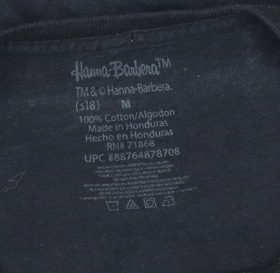 Hanna-Barbera Men’s Black Tom & Jerry Graphic T-Shirt Size M