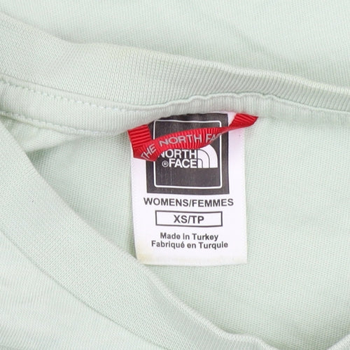 The North Face Womens Green XS Basic Cotton T-Shirt