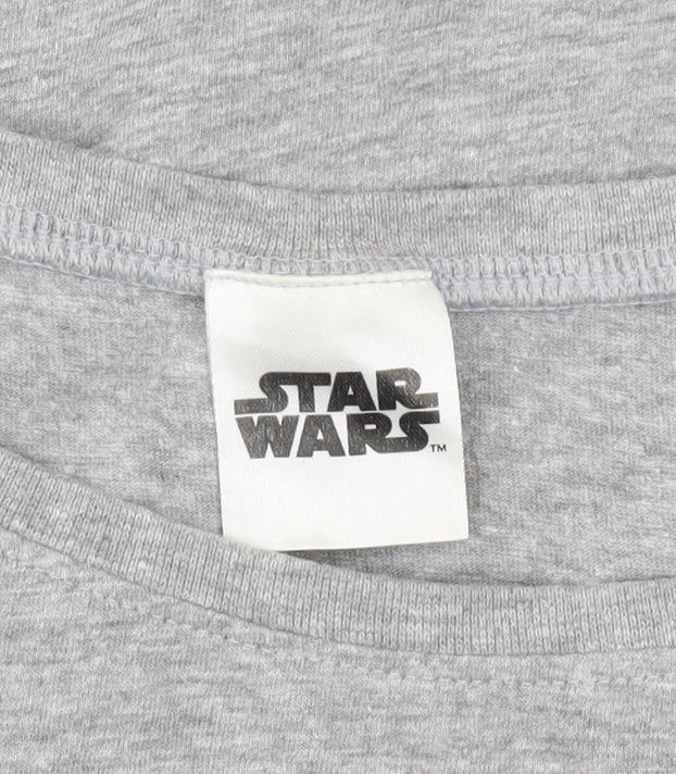 Star Wars Women Grey Princess Leia Graphic T-Shirt Medium