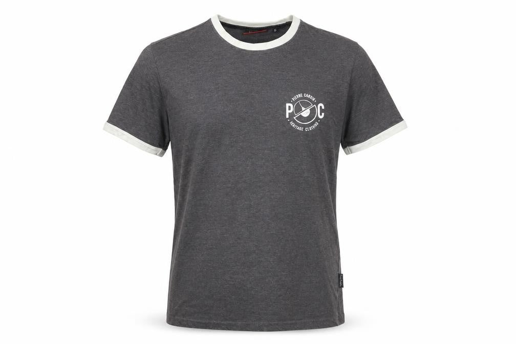 Pierre Cardin Men's Grey Crew Neck Short Sleeve T-Shirt M
