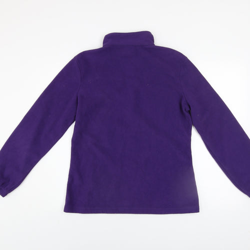 NFL Team Apparel Womens Purple Fleece 1/4 Zip Sweatshirt Size M