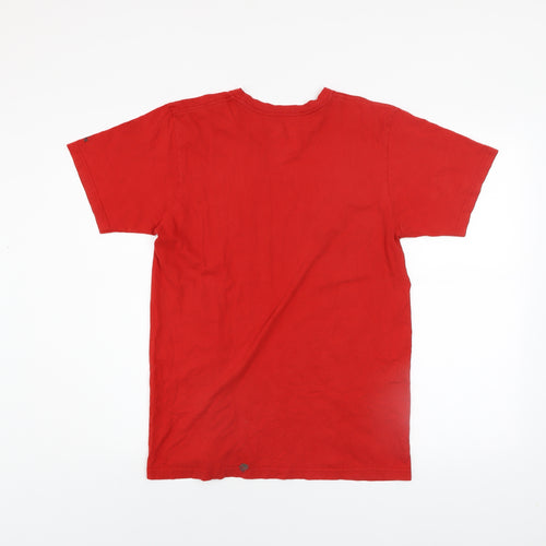 Adidas Men's Red The Go-To Tee T-Shirt Size M Cotton Casual