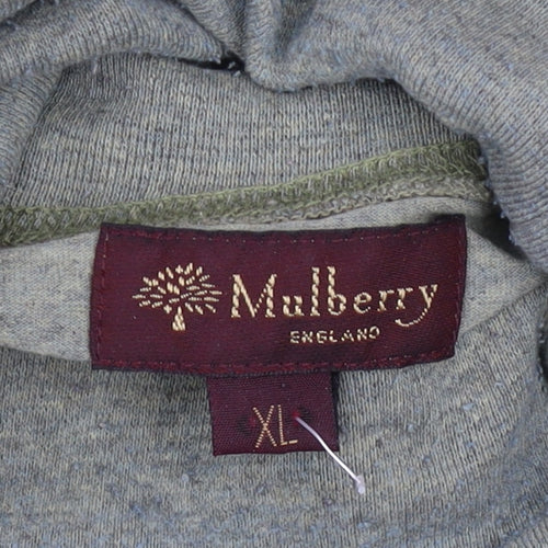 Mulberry Men’s Green Roll Neck Cotton Blend Pullover Jumper XL