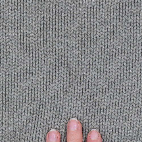 Polo Ralph Lauren Men's Grey Cotton Jumper L Logo Knit Pullover