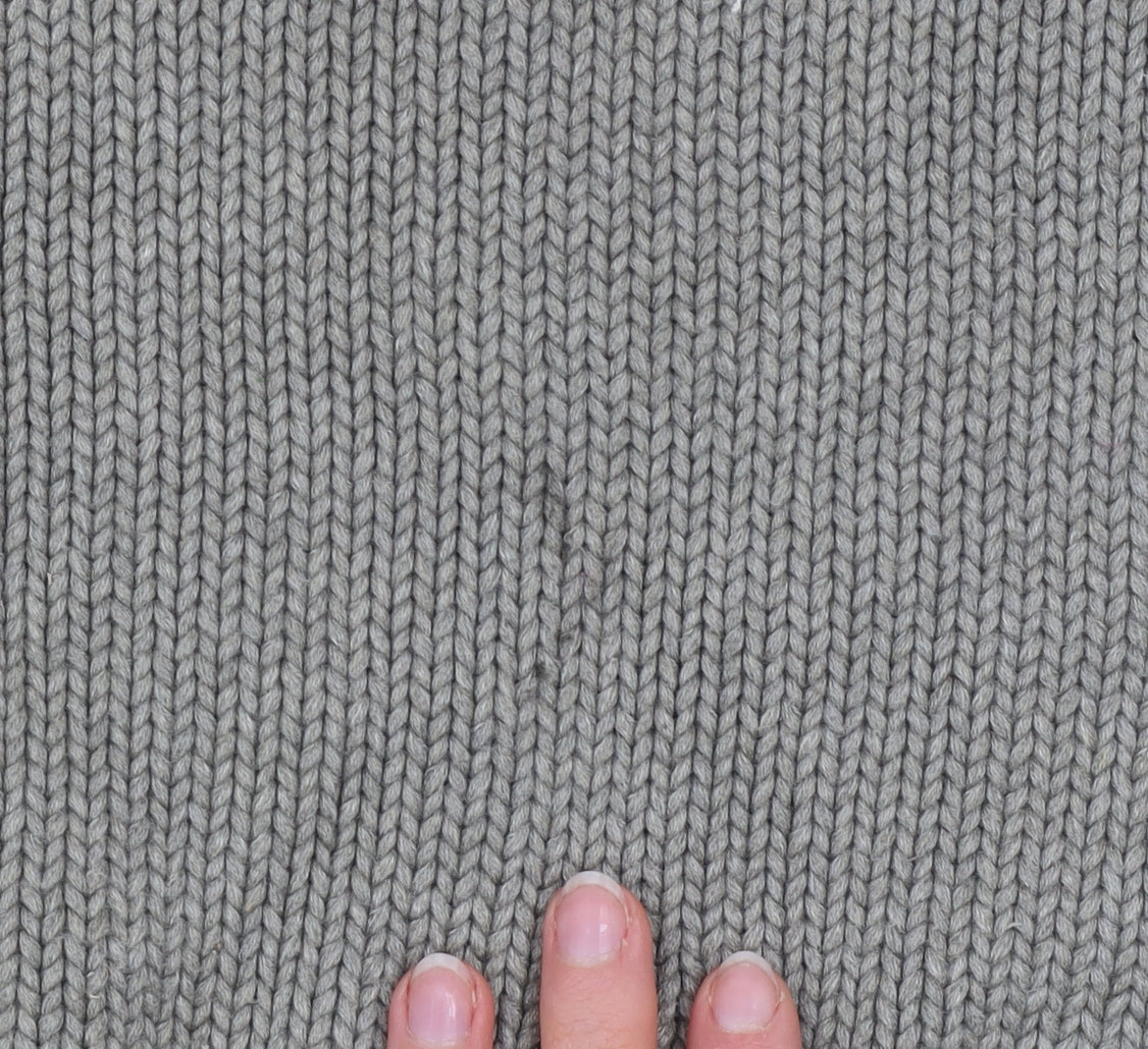 Polo Ralph Lauren Men's Grey Cotton Jumper L Logo Knit Pullover