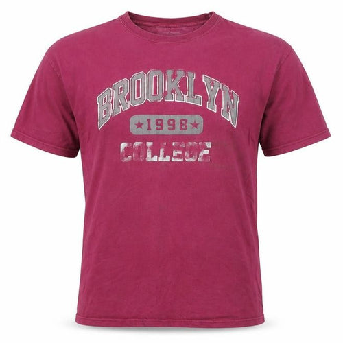 Harper & Lewis Men's Red Brooklyn College Retro T-Shirt Size M