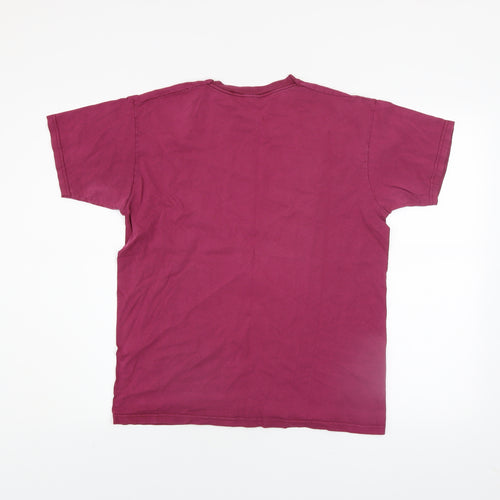 Harper & Lewis Men's Red Brooklyn College Retro T-Shirt Size M