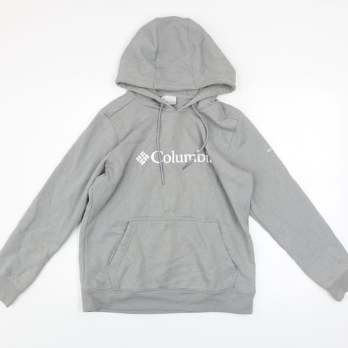 Columbia Men's Grey Pullover Hoodie Medium Outdoor Fleece